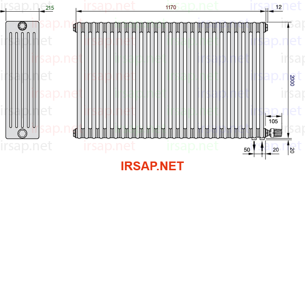 Радиатор IRSAP Tesi 62000/26 T26 CL 01